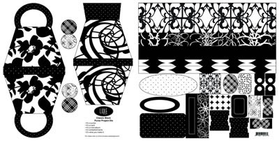 Luxe Designs - Classic Black 12x24 Project Die Cuts  (pack of 5)